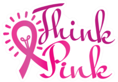Breast Cancer Awareness Quote Think Pink Sticker