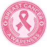 Breast Cancer Awareness Rubber Stamp Sticker