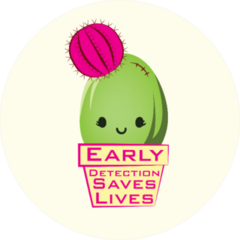 Breast Cancer Cactus Support Awareness Sticker