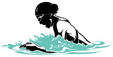 Breast Stroke Female Swimmer Sticker