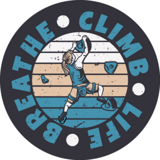 Breathe Climb Life Sticker