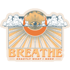 Breathe, Exactly What I Need Retro Eye Sticker