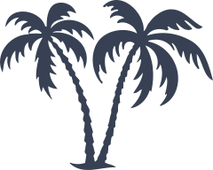 Breezy Palm Trees Sticker