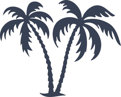 Breezy Palm Trees Sticker