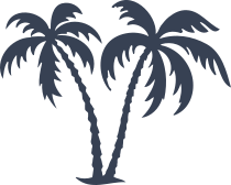 Breezy Palm Trees Sticker