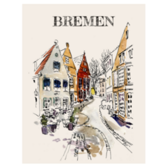 Bremen, Germany Narrow Street Sticker