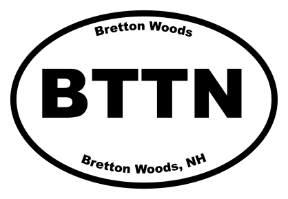 Bretton Woods Oval Sticker