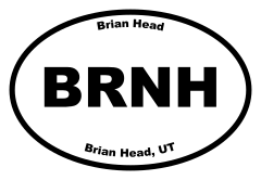 Brian Head Oval Sticker