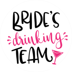 Brides Drinking Team Sticker