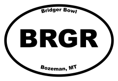 Bridger Bowl Oval Sticker