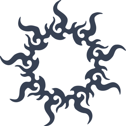 Bright Blazing Sun Sticker