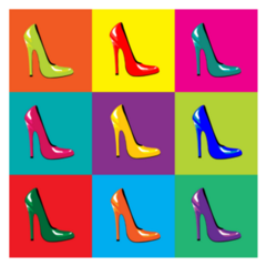 Bright Fashion High-heel Sticker
