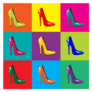 Bright Fashion High-heel Sticker