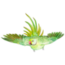 Bright Green Parakeet Sticker
