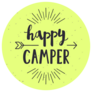 Bright Happy Camper Sticker