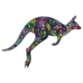 Bright Kangaroo Love Australia Sticker