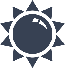 Bright Sun Shapes Sticker