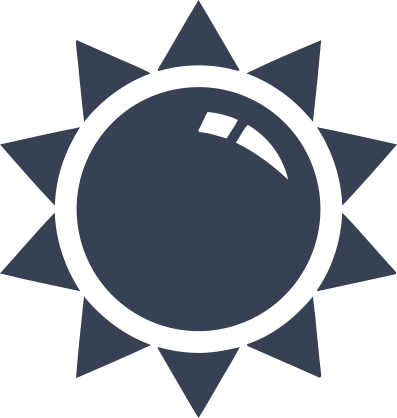 Bright Sun Shapes Sticker