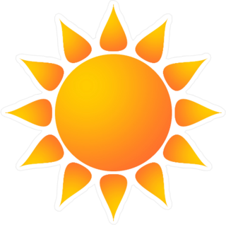 Bright Sun Sticker