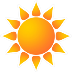 Bright Sun Sticker