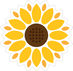 Bright Sunflower Sticker