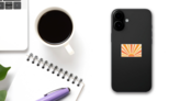 Bright Sunrise Sticker on a Phone (New) example