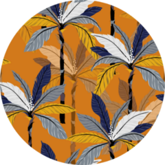 Bright Tropical Jungle And Colorful Palm Leaves Pattern Sticker