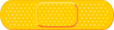 Bright Yellow Band Aid Bandage Sticker
