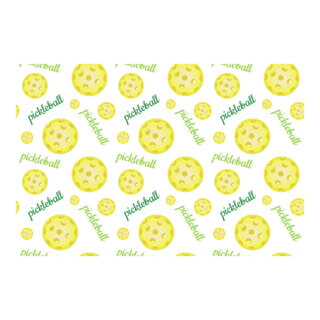 Bright Yellow Pickleball Balls Sticker