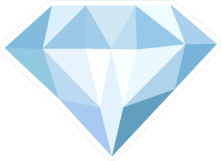 Brilliant Blue Diamond Sticker