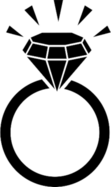 Brilliant Diamond Ring Sticker