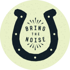 Bring The Noise Horseshoe Design Sticker