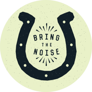 Bring The Noise Horseshoe Design Sticker