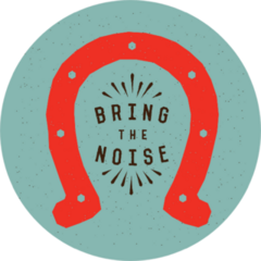 Bring The Noise Horseshoe Sticker