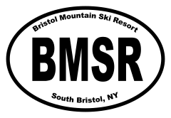 Bristol Mountain Ski Resort Oval Sticker