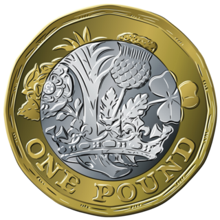 British One Pound Sticker