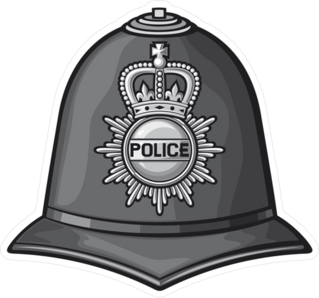 British Police Helmet Sticker