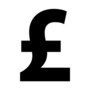 British Pound Money Symbol Sticker