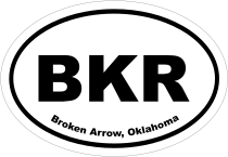 Broken Arrow, Oklahoma Oval Stickers