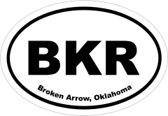 Broken Arrow, Oklahoma Oval Stickers