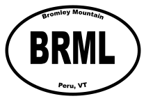 Bromley Mountain Oval Sticker