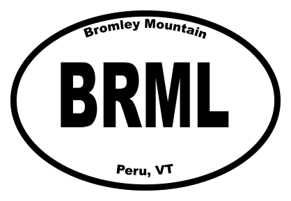 Bromley Mountain Oval Sticker