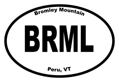 Bromley Mountain Oval Sticker