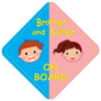 Brother And Sister On Board Sticker