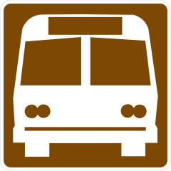 Brown Bus Sticker