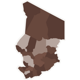 Brown Chad Map Sticker