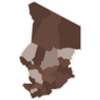 Brown Chad Map Sticker