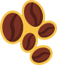 Brown Coffee Beans Sticker