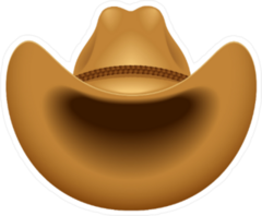 Brown Cowboy Hat Sticker