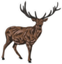 Brown Deer Illustration Sticker